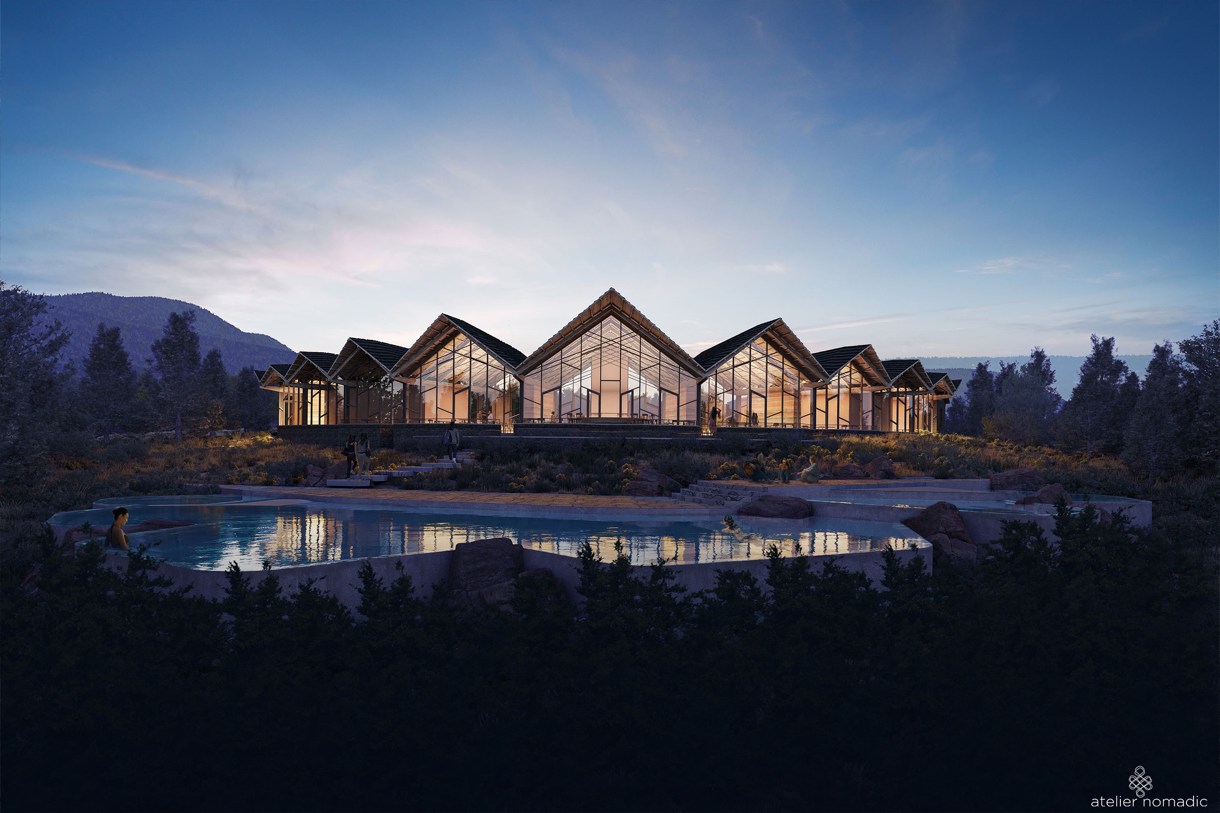 Mountain Lodge at zion national park utah designed by nomadic resorts